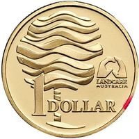 Австралия 1 доллар, 1993 C Landcare Australia организация по защите окружающей среды aUNC