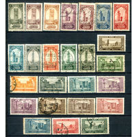 Французские колонии - Марокко - 1923/27г. - архитектура - 25 марок - гашёные, MH, номинал 10 с небольшим разрывом справа. #4-W1-127-B-2