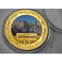 Амстердам Позолота  , настольная медаль