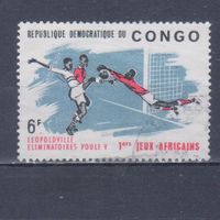 [1401] Конго 1965. Спорт.Футбол. Гашеная марка.