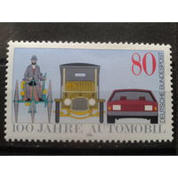 Германия, 1986. 100 лет городу автомобилю** Mi-2,4 евро