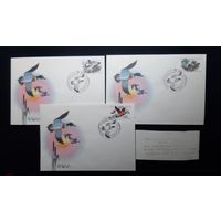 СССР.1989.6084-6086.Фауна птицы Утки. Серия. КПД