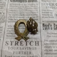 Кокарда РИ золочение комплект