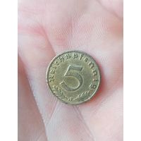 5 пфеннигов 1938 года