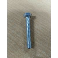 Болт М8х35 мм с шестигранной головкой по DIN 933 с полной резьбой оцинкованный, класс прочности 8.8
