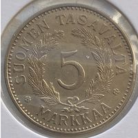 Финляндия 5 марок 1935 г. В холдере