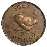 Великобритания 1 фартинг, 1947