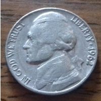 5 центов, США 1962 D