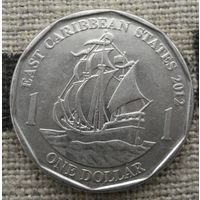 1 доллар 2012 Восточные Карибы