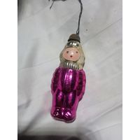 Космонавт водолаз игрушка ёлочная СССР не бита, стекло, оригинал