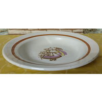 Тарелка для горячего-1. Будянский фаянсовый завод - Серп и Молот (Буды), 1967-1991 гг