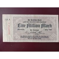 Германия 1 миллион марок (Мангейм) 1923