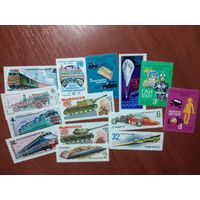 ТЕХНИКА (14 чистых марок СССР)