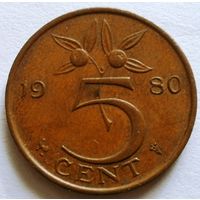 5 центов 1980 Нидерланды