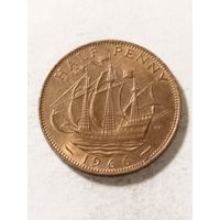Великобритания 1/2 пенни 1966