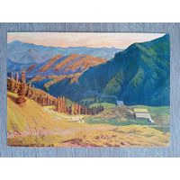 1958. Манайло. Вечер в горах