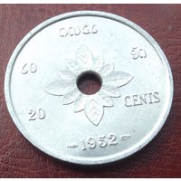 Лаос. 20 центов 1952