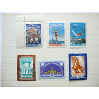 Серии марок СССР 1958 г.! Качество! Чистые (MNH **)! Одна марка из серии гашеная. По тематике - Спорт, Международный астрономический союз в Москве. Состояние.