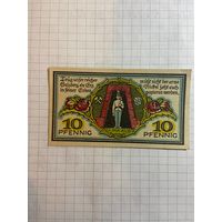 10 пфеннингов (нотгельды) г. Германия.