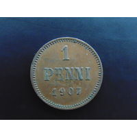 Россия для Финляндии 1 пенни 1907 г.