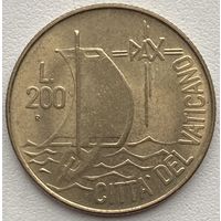 Ватикан 200 лир 1984 г.