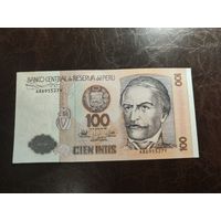 Перу 100 инти образца 1987 года AUNC p133