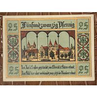 Нодгельд 25 пфеннигов 1921 год. Акен. Веймарская республика