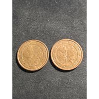 Германия 2 евроцента 2004 D A