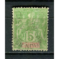 Французские колонии - Новая Каледония - 1900/1904 - Аллегория 5С - [Mi.56] - 1 марка. Гашеная.  (Лот 17HN)-T2P16