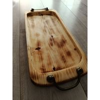 Поднос ручной работы из массива дерева