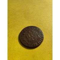 Денга 1704 года, "ВСЕЯ РОССИИ ПОВЕЛИТЕЛЬ". Медь. Гурт гладкий, Отличная монета, СМОТРИТЕ ДР. МОИ ЛОТЫ.