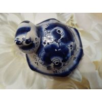 Статуэтка черепаха гжель фарфор СССР