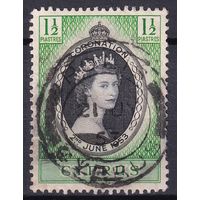 90.BrKS. Великобритания. Колонии. Кипр. Коронация Елизаветы II. 1953 г. 1 1/2p. Mi.#163.