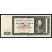 Чехословакия Богемия и Моравия 500 крон 1942 год, аUNC