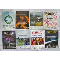Nature (Природа), журналы, 8 шт. за одну цену. Май, июнь, август 2015 г. Английский язык. Почти все журналы в оригинальной целлофановой упаковке (вскрыта). Хорошее состояние. См.описания лота.
