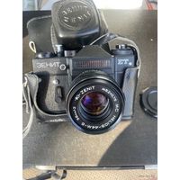 Фотоаппарат ЗЕНИТ-ЕТ с объективом HELIOS-44M-6 Гелиос-44-М6 винтаж СССР