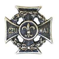 ПНР Знак – минитатюрка с приветствием харцеров "Czuwaj"