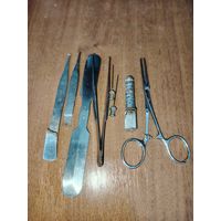 Зажим медицинский, шпатель и др. 1939-1942г.