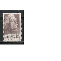 США-1979, (Мих.1375) , гаш., Личности, Эйнштейн(одиночка)