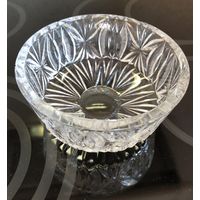 Конфетница / салатница хрустальная H 7 см, D 15.5 см