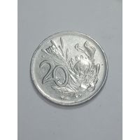 ЮАР 20 центов 1990 года . South - Africa