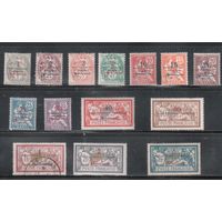 Марокко-1914,(Мих.1-17)  * ( 1 м - гаш.), Стандарт, Надп., Протекторат Франции