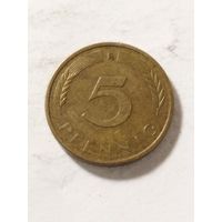 Германия 5 пфенинг 1987 F