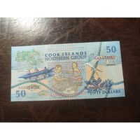 Остров Кука 50 долларов образца 1992 года UNC р10 серия АА см доп фото!!!