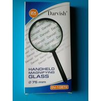 Лупа Увеличительная - Диаметр 7,5 см - 3-х Кратное Увеличение - Новая в Упаковке.