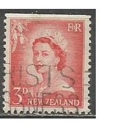 Новая Зеландия. Королева Елизавета II. 1955г. Mi#357y.