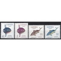 Испанская Сахара 1966. Рыбы 4 марки 283-86
