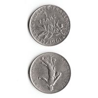 1 франк Франция 1961 год