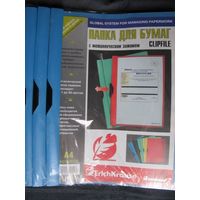 Комплект папок ErichKrause для бумаг с металлическим зажимом (6 шт. в упаковке)