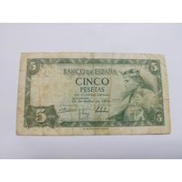 5 песет 1954, Испания